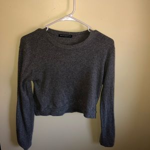 Grey Crop Sweater from Brandy Melville